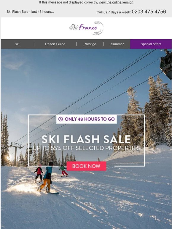Last Chance! Ski Flash Sale Ending In 48 Hours!