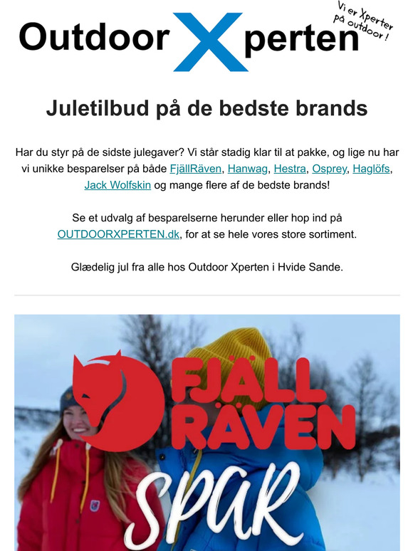 De bedste juletilbud hos Outdoor Xperten i Hvide Sande