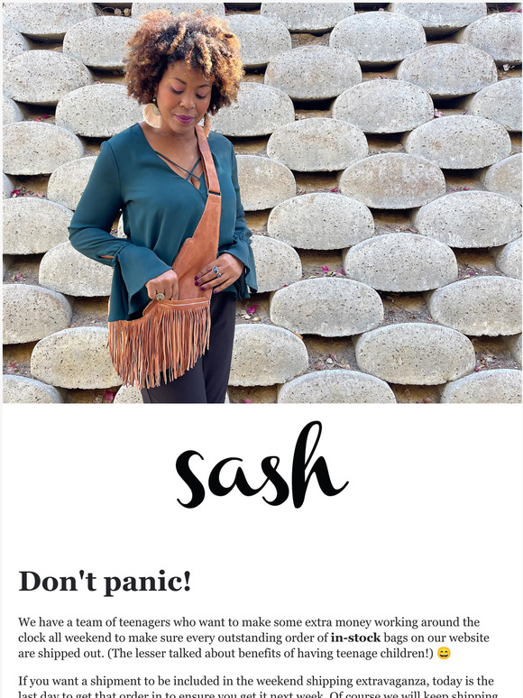 Sash Group Inc. Kickstarter 3.0 Sash Bags available to order now