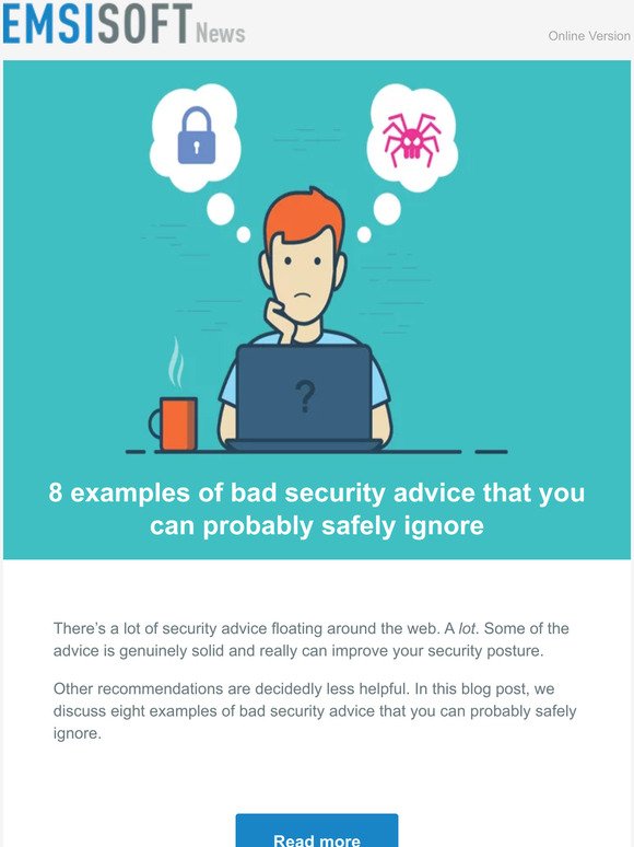 8 examples of bad security advice that you can probably safely ignore