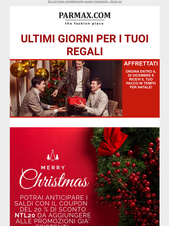ultimi giorni per i tuoi regali !