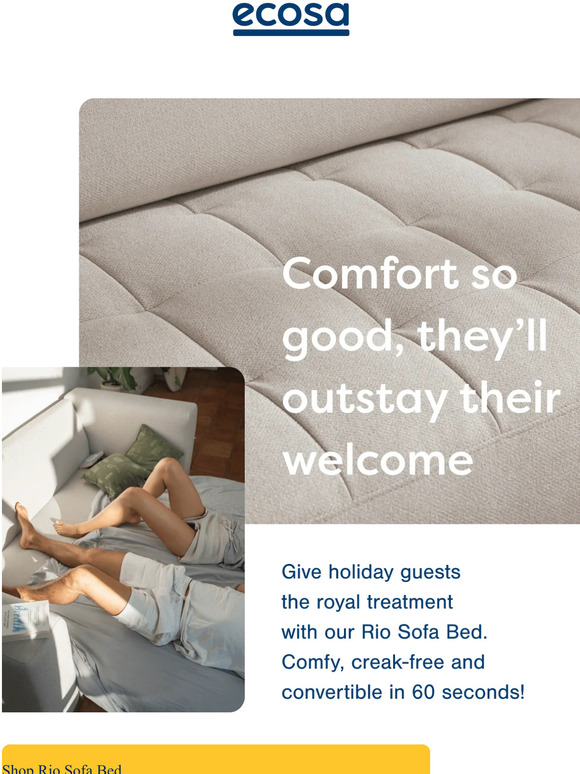 ecosa A comfy sofa bed does exist Milled