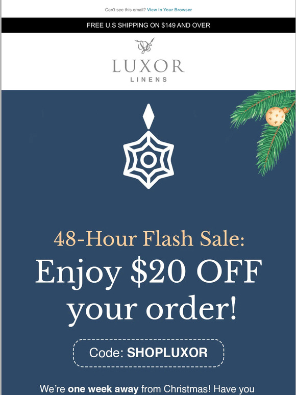 FLASH SALE: Get $20 OFF today!