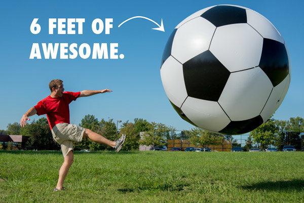 Giant Inflatable Soccer Ball!