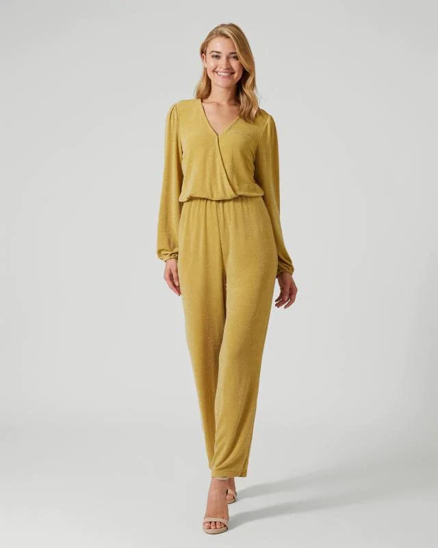 Jumpsuit mit Glanzeffekt