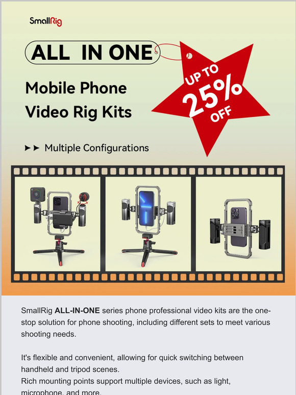 SmallRig 📱OneStop Phone Shooting Professional Solution Milled