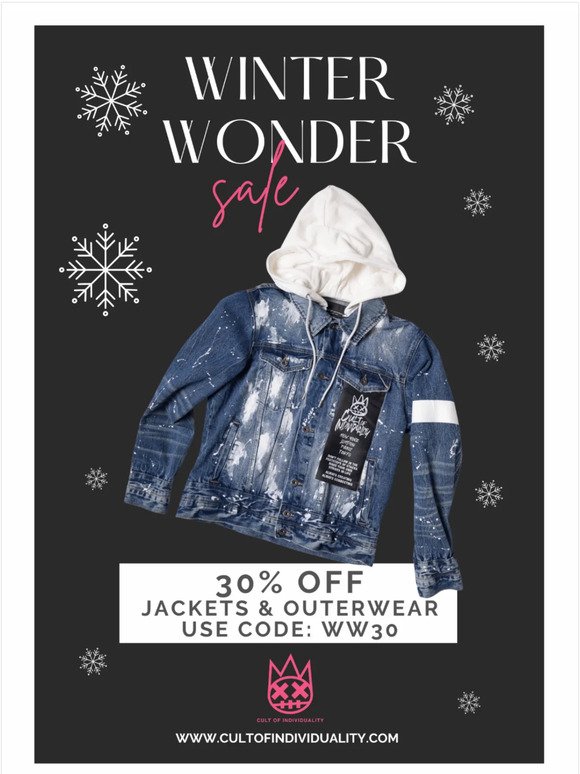Super Saturday 30% Off Jackets & Outerwear