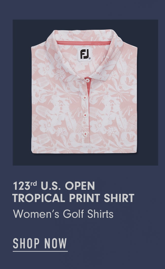 123rd U.S. Open Women's Tropical Print Shirt