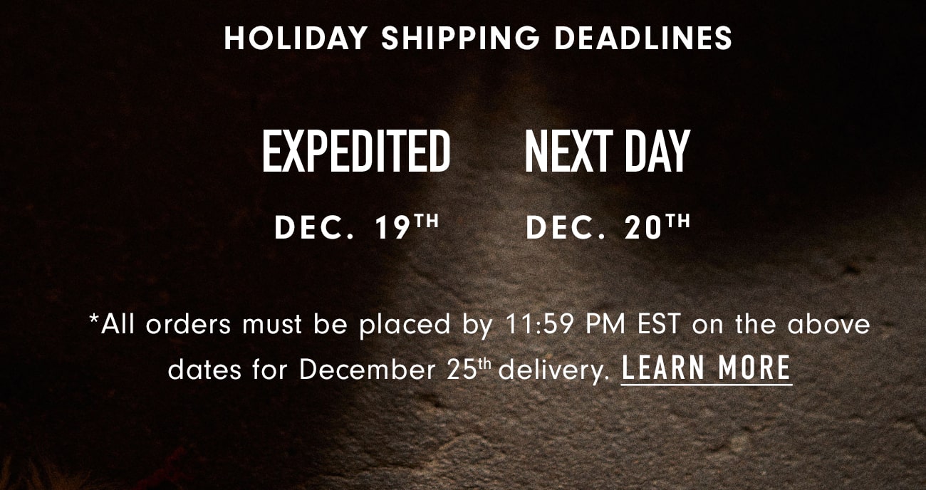 Shipping Deadilnes