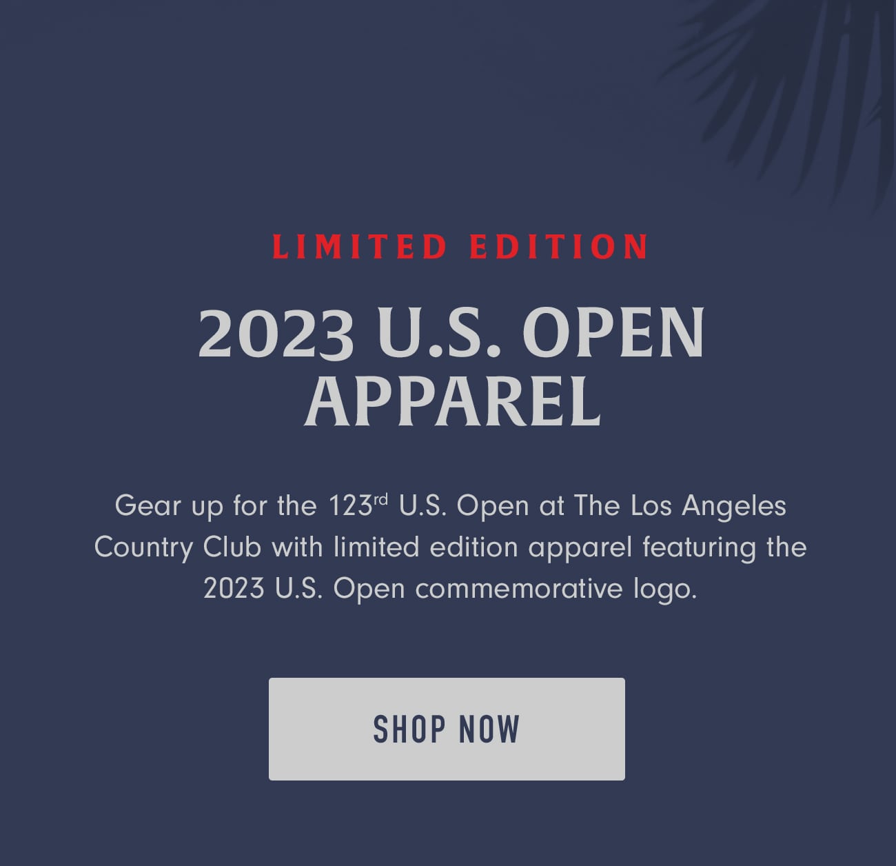 2023 U.S. Open Apparel