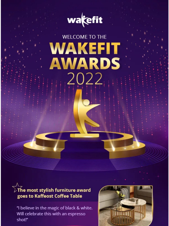 Wakefit The Wakefit Award 2022 goes to… Milled