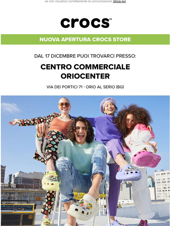crocsitalia.it Crocs Store 🌟 Nuova apertura Oriocenter 🌟 Orio al Serio (BG) Milled