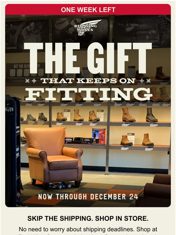 Red Wing Heritage Skip the shipping and walk out with quality gifts