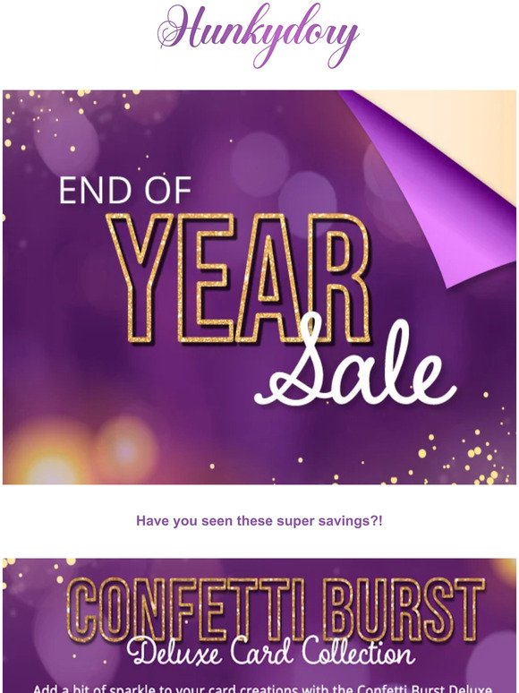 Super Savings in our End of Year Sale!
