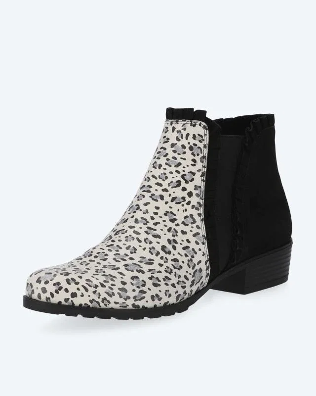 Hirschleder-Stiefelette