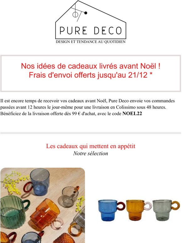 Notre cadeau : la livraison offerte avant Noël