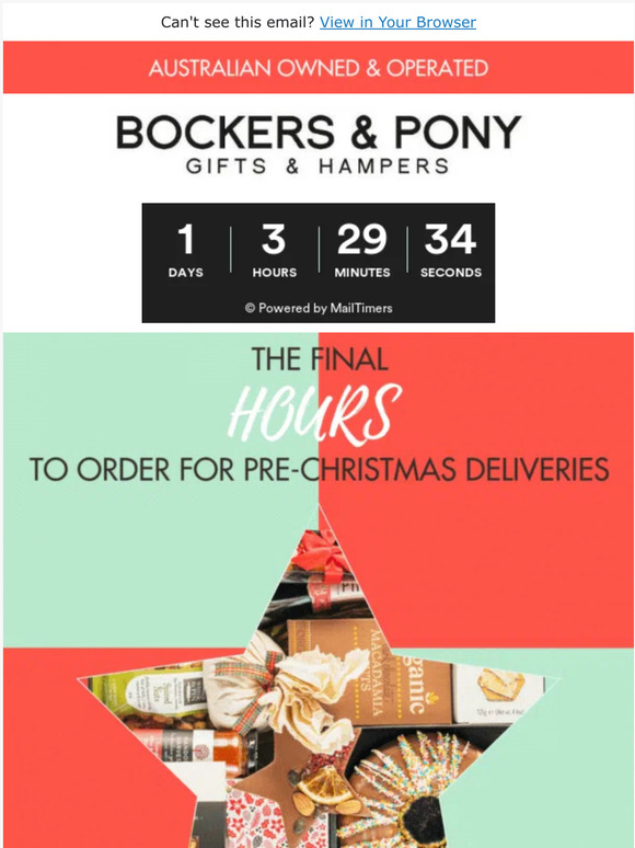 Bockers & Pony We're Wrapping Things Up! Last Chance for Christmas