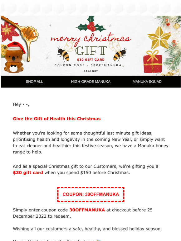 🎅 Merry Xmas | 🎁 $30 Gift Card Enclosed