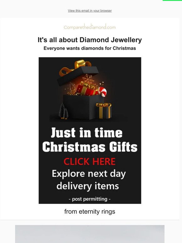 Just in Time for Christmas - Everyone wants diamonds