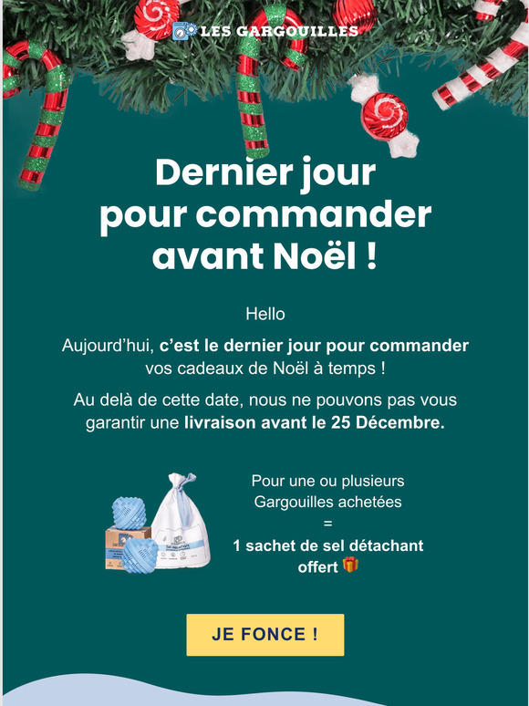 Dernier jour pour commander !