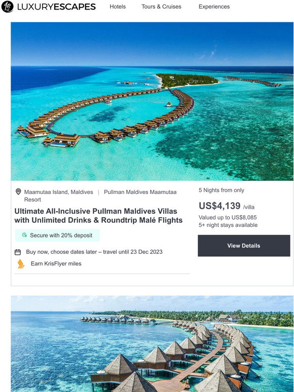Lux Group The Best AllInclusive Maldives Deals Milled