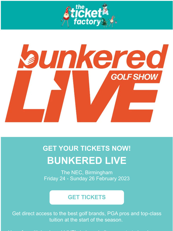 theticketfactory bunkered LIVE 🎫• On sale now! Milled