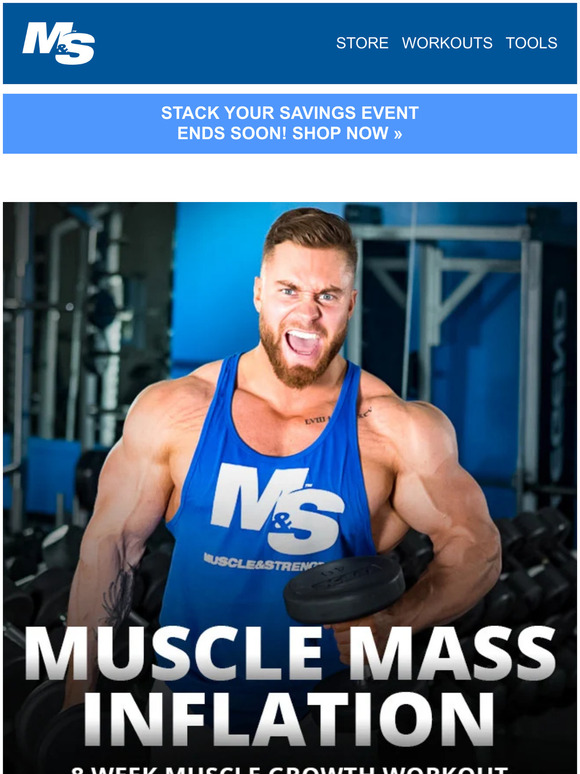 Muscle & Strength: Muscle Mass Inflation: 8 Week Muscle Growth Workout ...