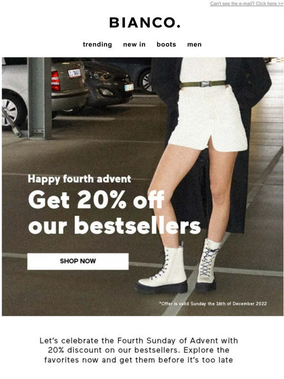 Happy fourth advent 🎁 Get 20% off bestsellers