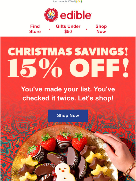 Edible Arrangements Your Delivery is FREE Milled