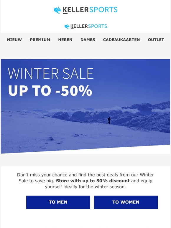 WINTER SALE: Up to -50% for you! ❄️