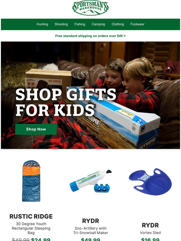 Sportsman's Warehouse Toys, Camo, Gear, And More For Kids Milled