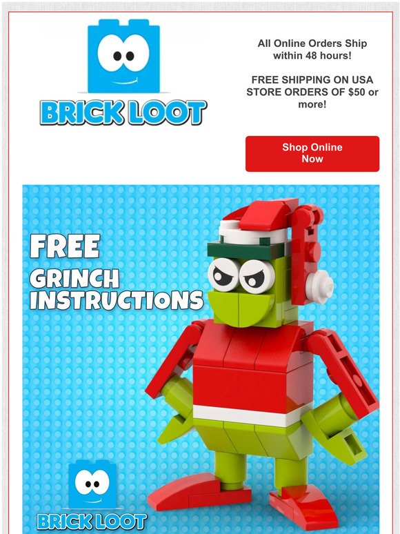 🎄Free LEGO Grinch - Still time to shop 🎄