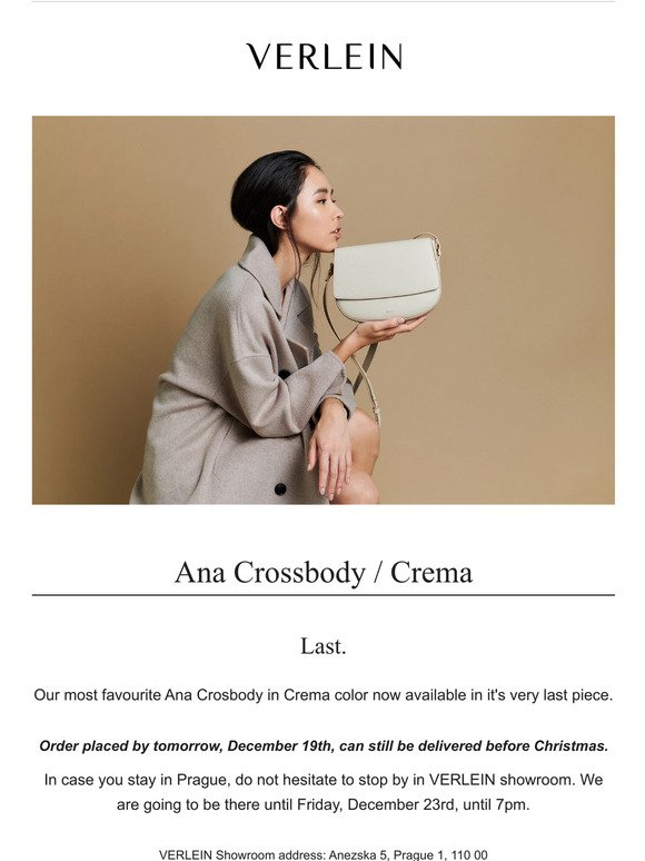 Ana Crossbody/Crema - LAST IN STOCK✨