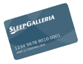 Sleep Galleria credit card