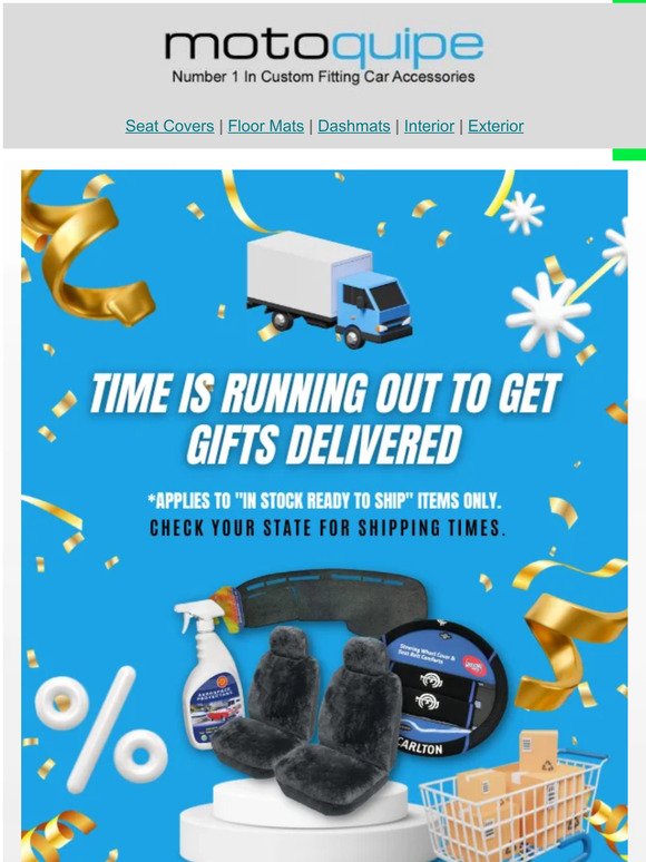 Time Is Running Out To Get Gifts Delivered