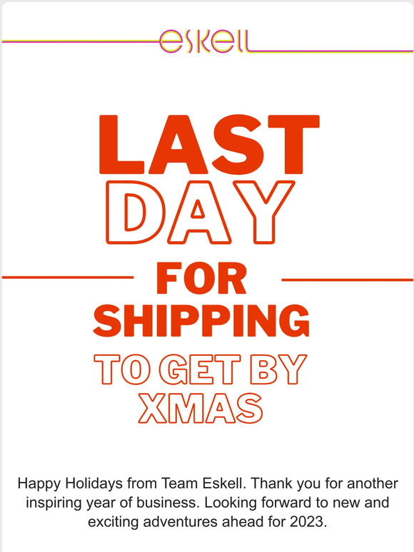 Last Day for Shipping to Get by Christmas! 🎄
