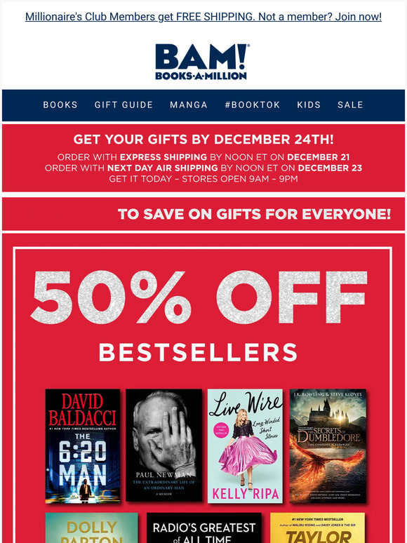 BOOKSAMILLION.COM: EARLY BLACK FRIDAY DEALS! | Milled