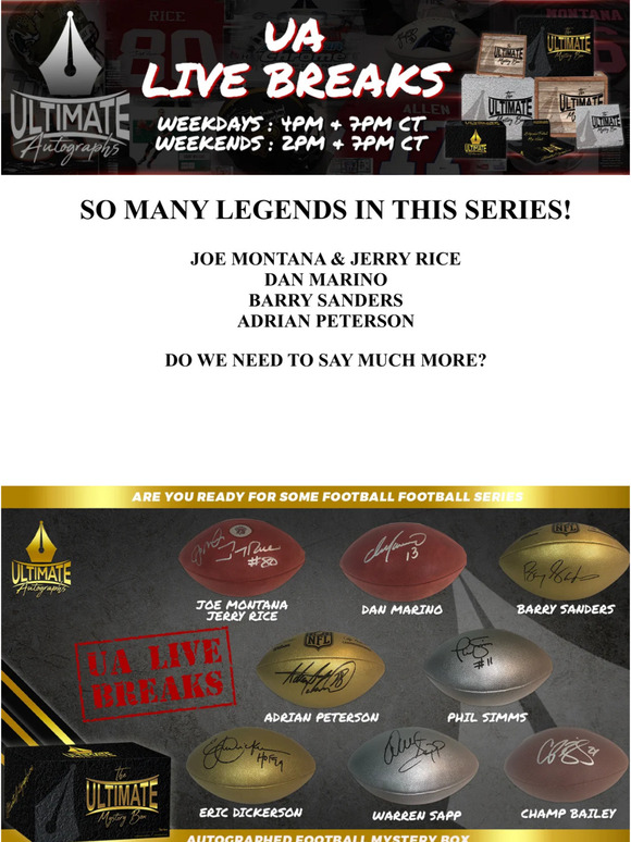 The Living Legends Autographed Helmet Football Mystery Box! — Ultimate  Autographs