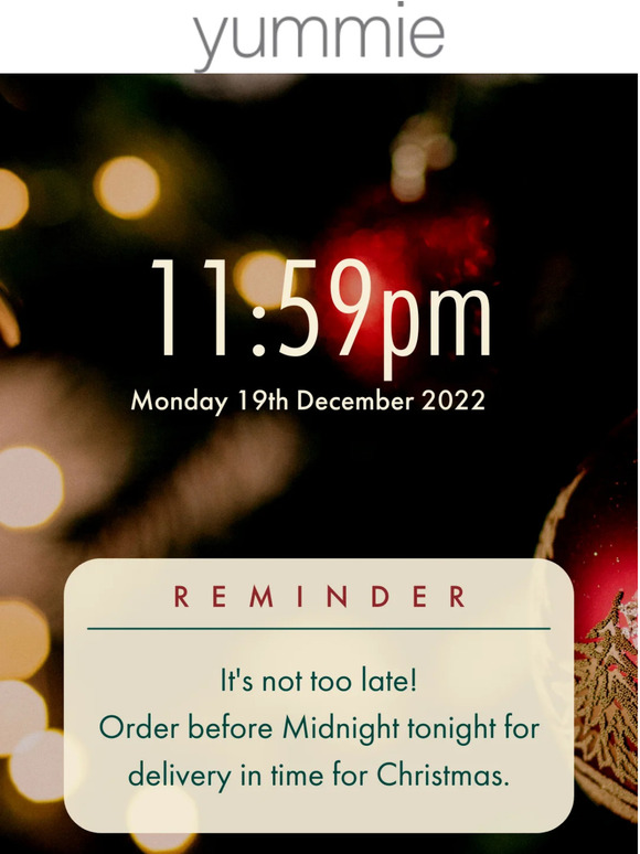 It’s not too late!  🎅