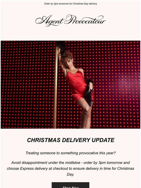 Need Xmas Delivery? You haven't got long left . . .