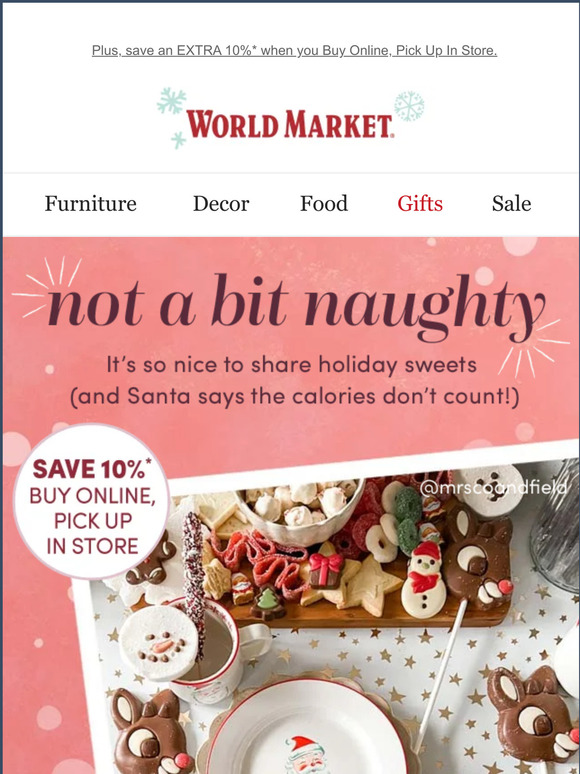 Cost Plus World Market Keep candy handy for a sweet Christmas treat 🍭