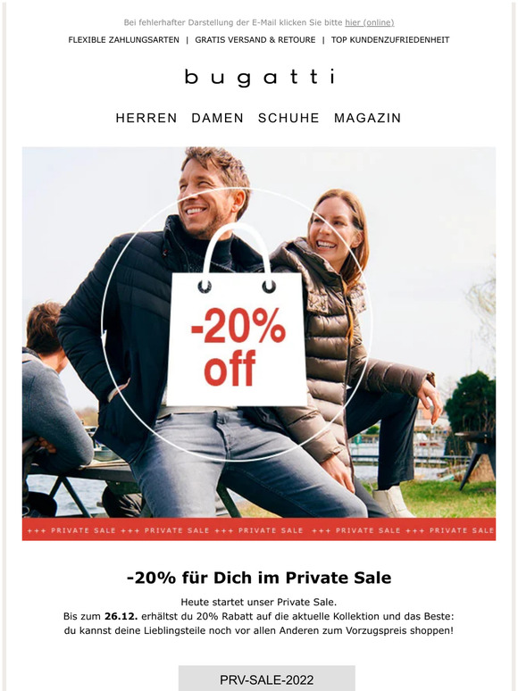 -20% für Dich im Private Sale