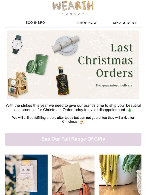 Last Chance for Guaranteed Christmas Delivery 🌟