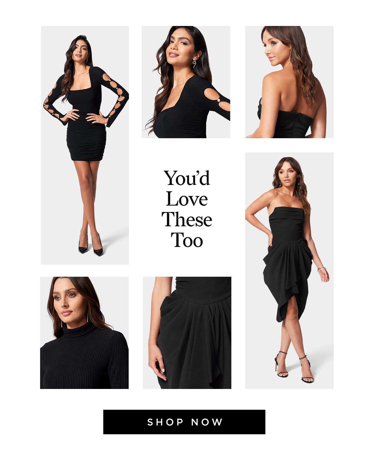 Bebe Meet The Perfect Little Black Dress Milled