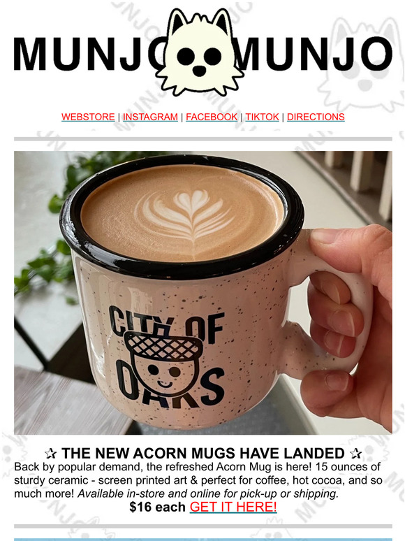 NEW ACORN MUGS HAVE LANDED!
