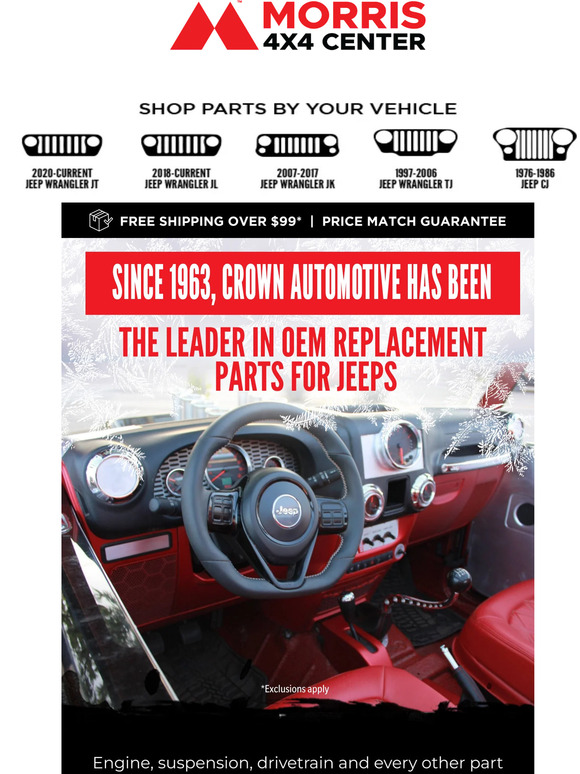 Morris 4x4 Center Be the King of the Road π Milled