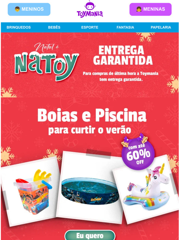 🎄Corra! ⛱️ Boias e piscinas com até 60%OFF!