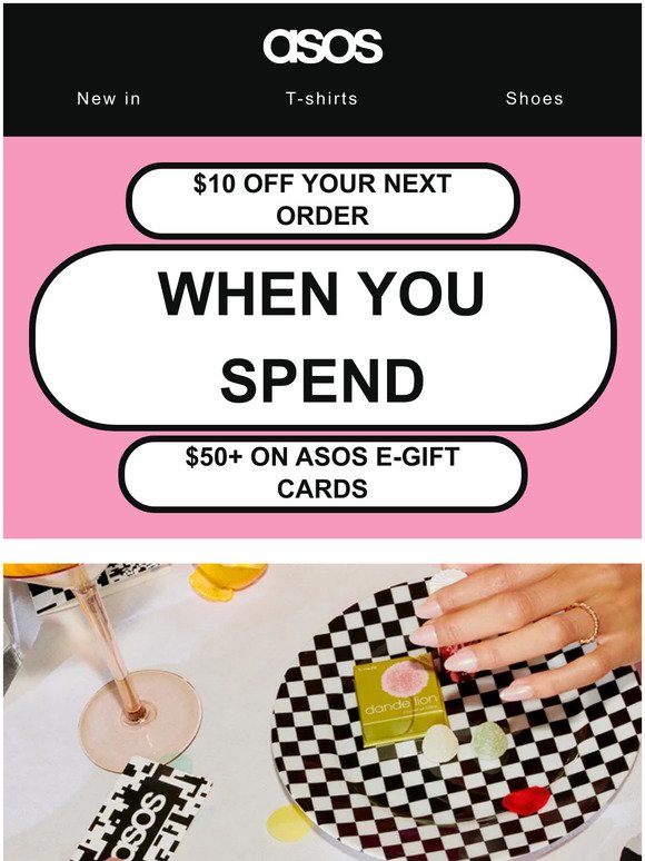 Get $10 off your next order...