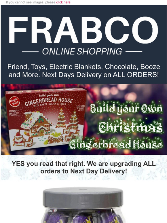 All Orders get upgraded to Next Day Delivery 🎄