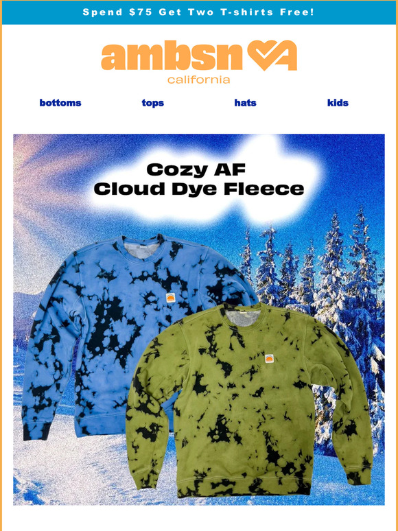 NEW: Cloud Dye Fleece ☁️